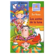Bookcover 'Los Aretes de la Luna' by Zoé Valdés. Illustrated by Ramón Unzueta