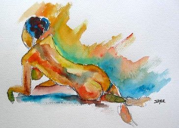 'Not Today' by Stacey Byer. Watercolor